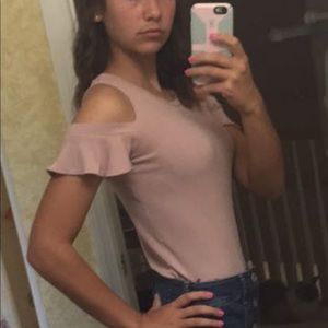 AEO cold shoulder top